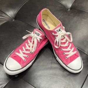 Converse All Star Sneakers Shoes Fashion Pink Low Cut Mens 12 Womens 14.